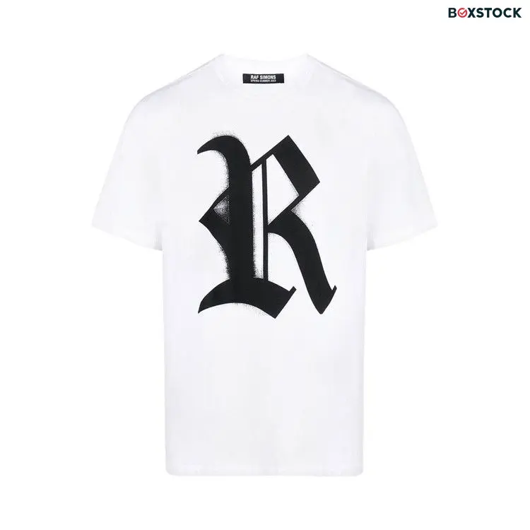 Raf Simons Big Fit T-Shirt With R Print On Front 'White' Spring/Summer 2023