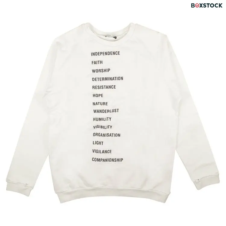 Raf Simons Crewneck Writing Sweatshirt 'White'