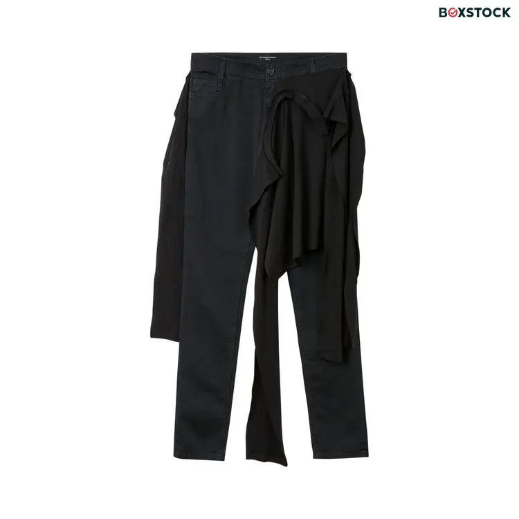 Raf Simons Redux Fitted Jeans With T-Shirt At Waist 'Black' Spring/Summer 2021