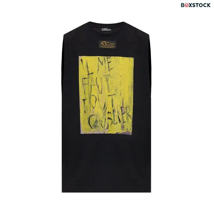 Raf Simons Graphic Print Vest 'Black' Spring/Summer 2023