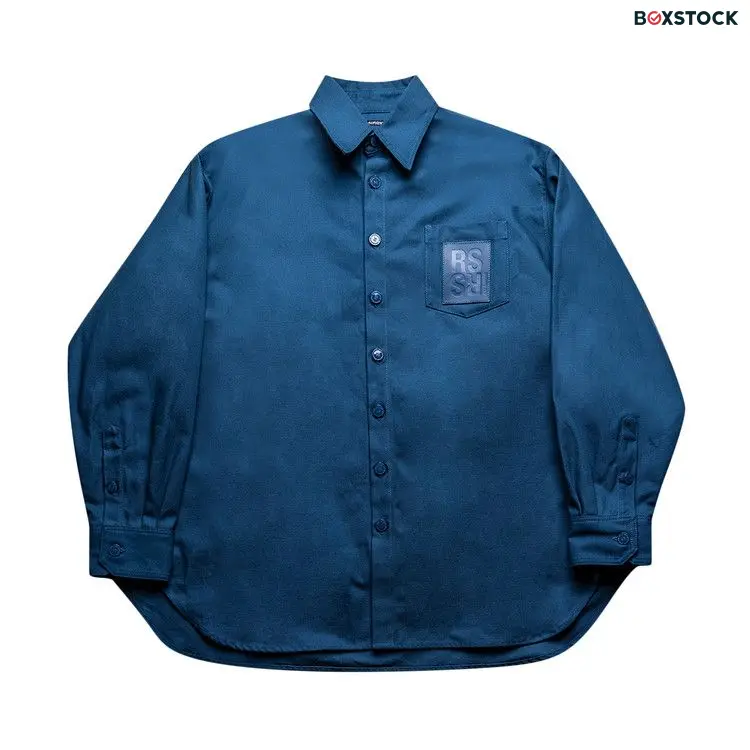 Raf Simons Oversized RS Shirt 'Blue' Fall/Winter 2022