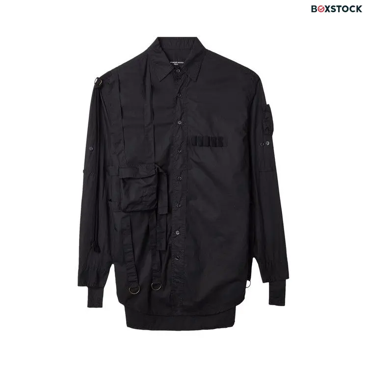 Raf Simons Redux Pockets And Straps Shirt 'Black' Spring/Summer 2021