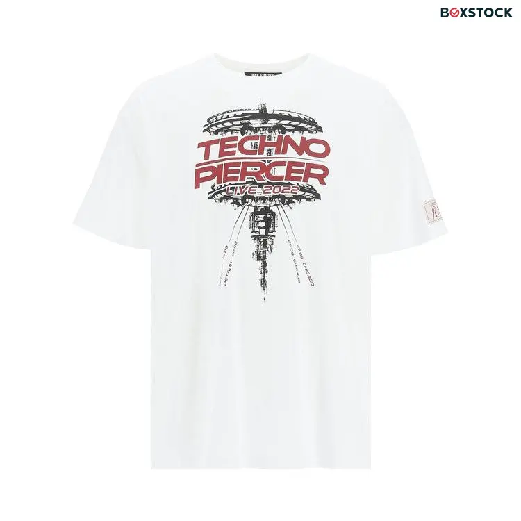 Raf Simons Techno Piercer Big Fit T-Shirt 'White' Spring/Summer 2022
