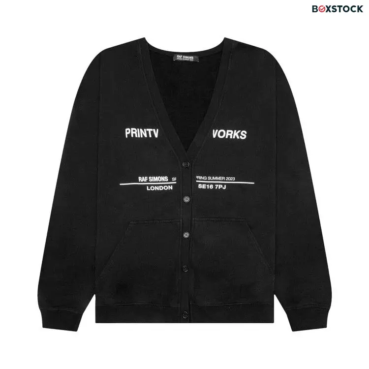 Raf Simons Tour Cardigan 'Black' Spring/Summer 2023