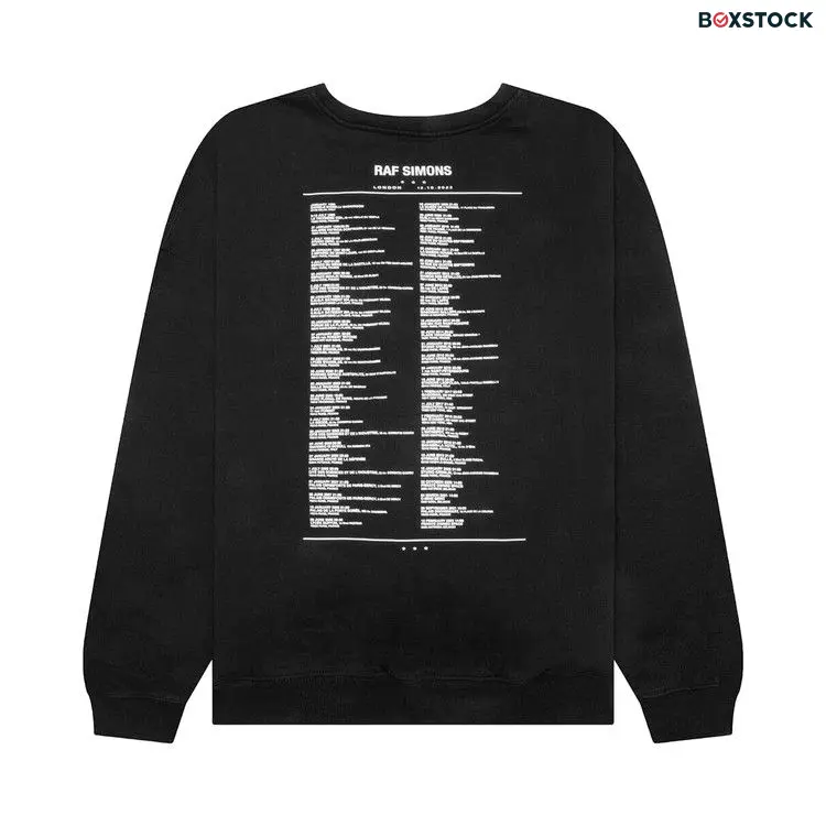 Raf Simons Tour Cardigan 'Black' Spring/Summer 2023