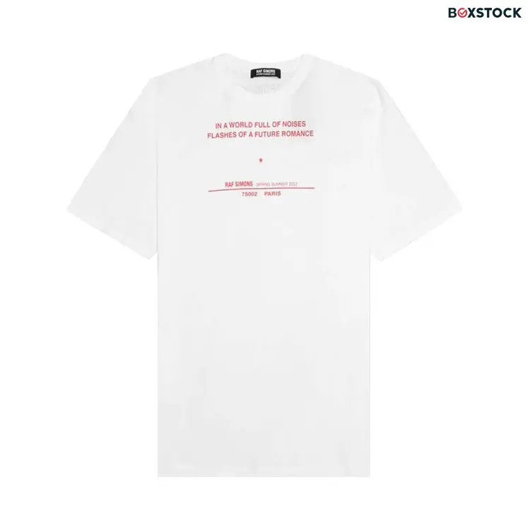 Raf Simons Tour T-Shirt 'White' Spring/Summer 2022