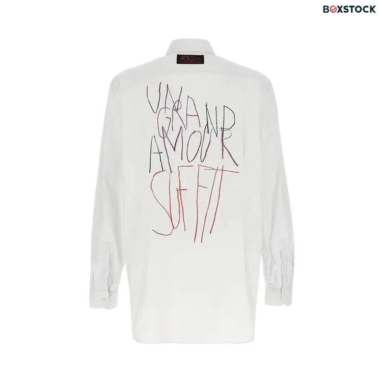 Raf Simons x Philippe Vandenberg Big Fit Shirt With Grand Amour Print 'Pearl' White Spring/Summer 2023