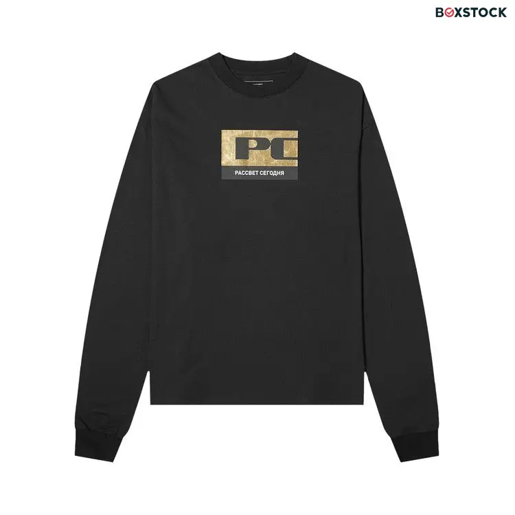 Rassvet x PACCBET Logo Long-Sleeve T-Shirt 'Black'