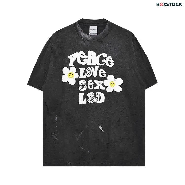 READYMADE Peace Short-Sleeve T-Shirt 'Black' Fall/Winter 2024