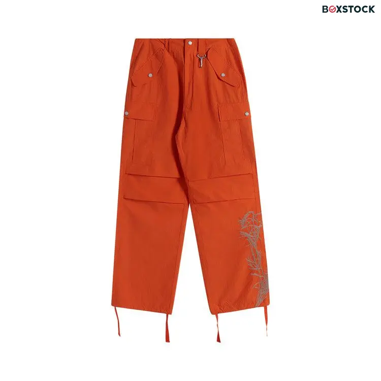 Reese Cooper Desert Marigold Embroidered Nylon Cargo Pant 'Orange' Spring/Summer 2024