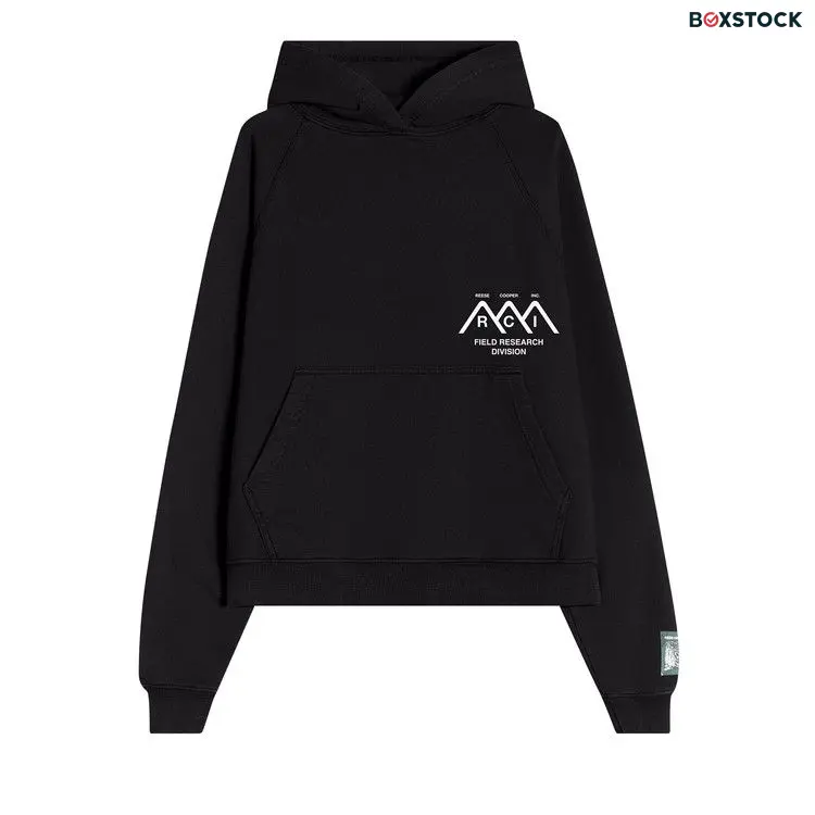 Reese Cooper Mountain Logo Hoodie 'Black' Fall/Winter 2023