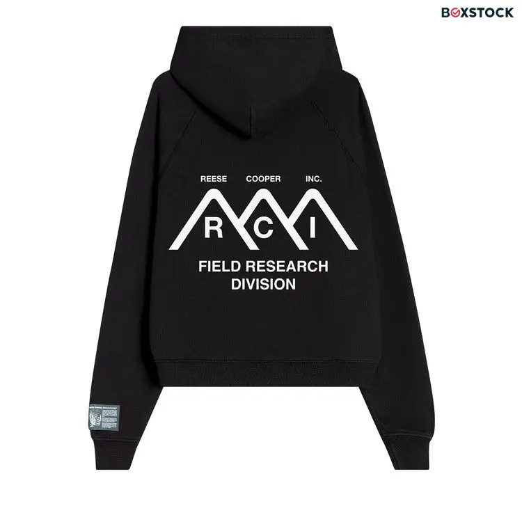 Reese Cooper Mountain Logo Hoodie 'Black' Fall/Winter 2023