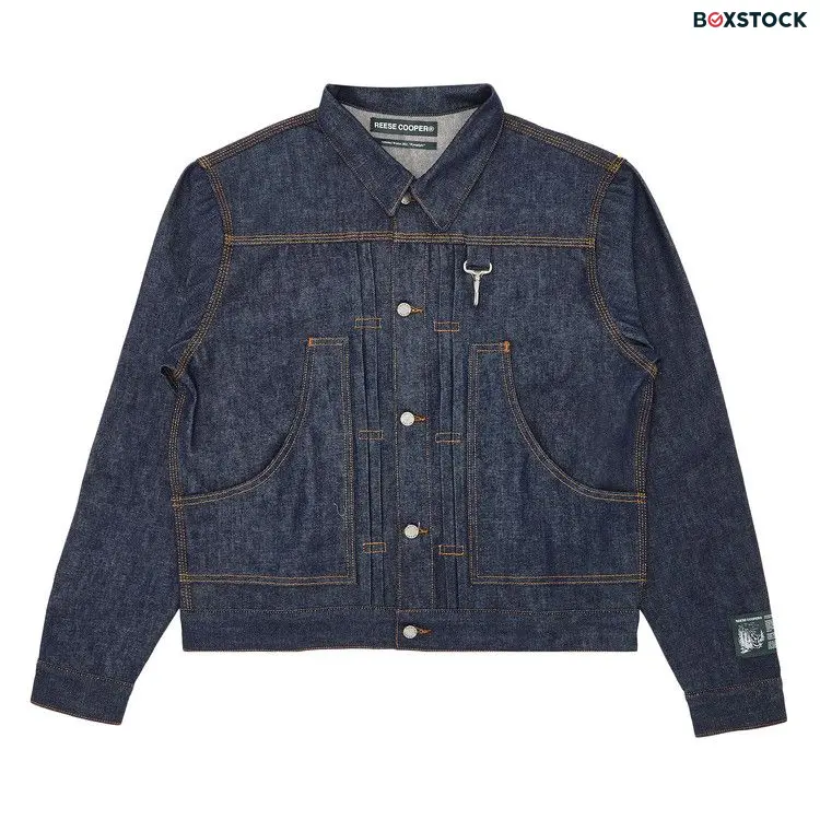 Reese Cooper Smokejumper Embroidered Raw Denim Jacket 'Multicolor' Blue Fall/Winter 2021