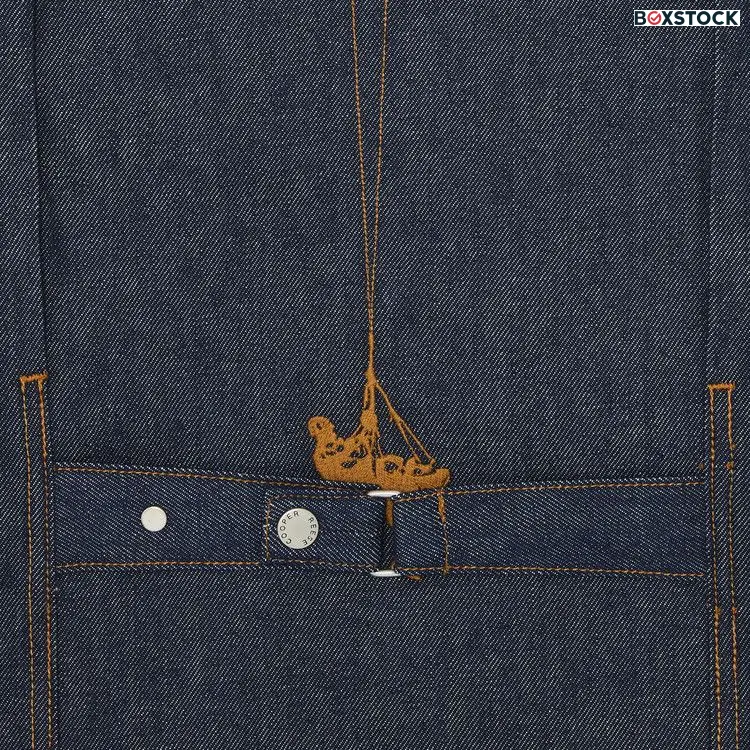 Reese Cooper Smokejumper Embroidered Raw Denim Jacket 'Multicolor' Blue Fall/Winter 2021