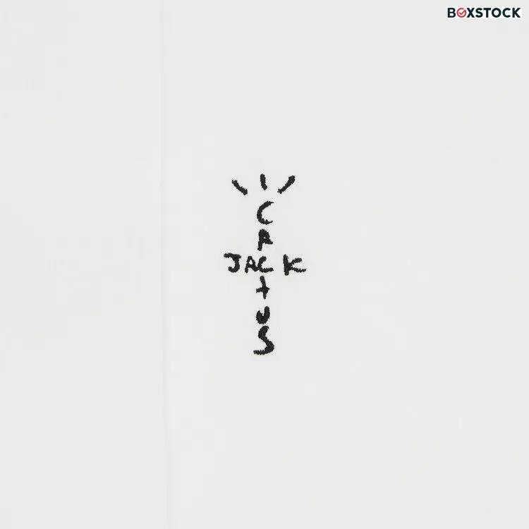 Cactus Jack by Travis Scott x Mitchell & Ness Louisiana State University Handdrawn Tee 'White' Spring/Summer 2024