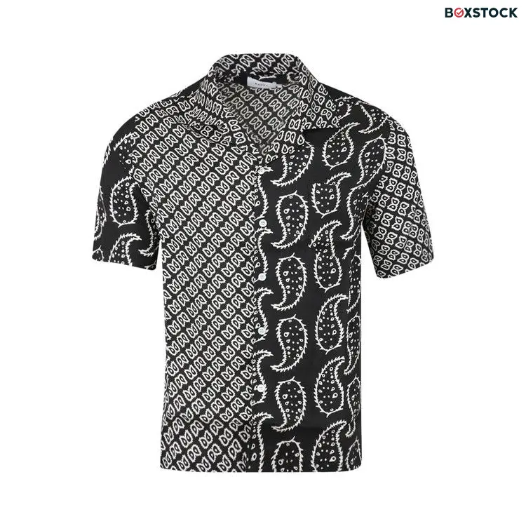 Rhude Bandana Button Up Shirt 'Black/White' Fall/Winter 2022