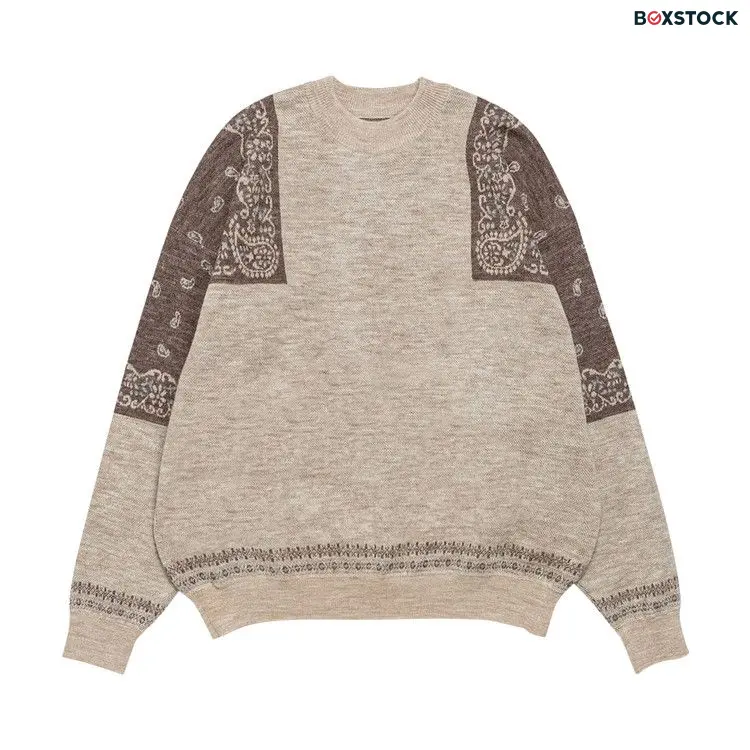 Rhude Bandana Knit Crewneck 'Multicolor' Multi-Color Fall/Winter 2022