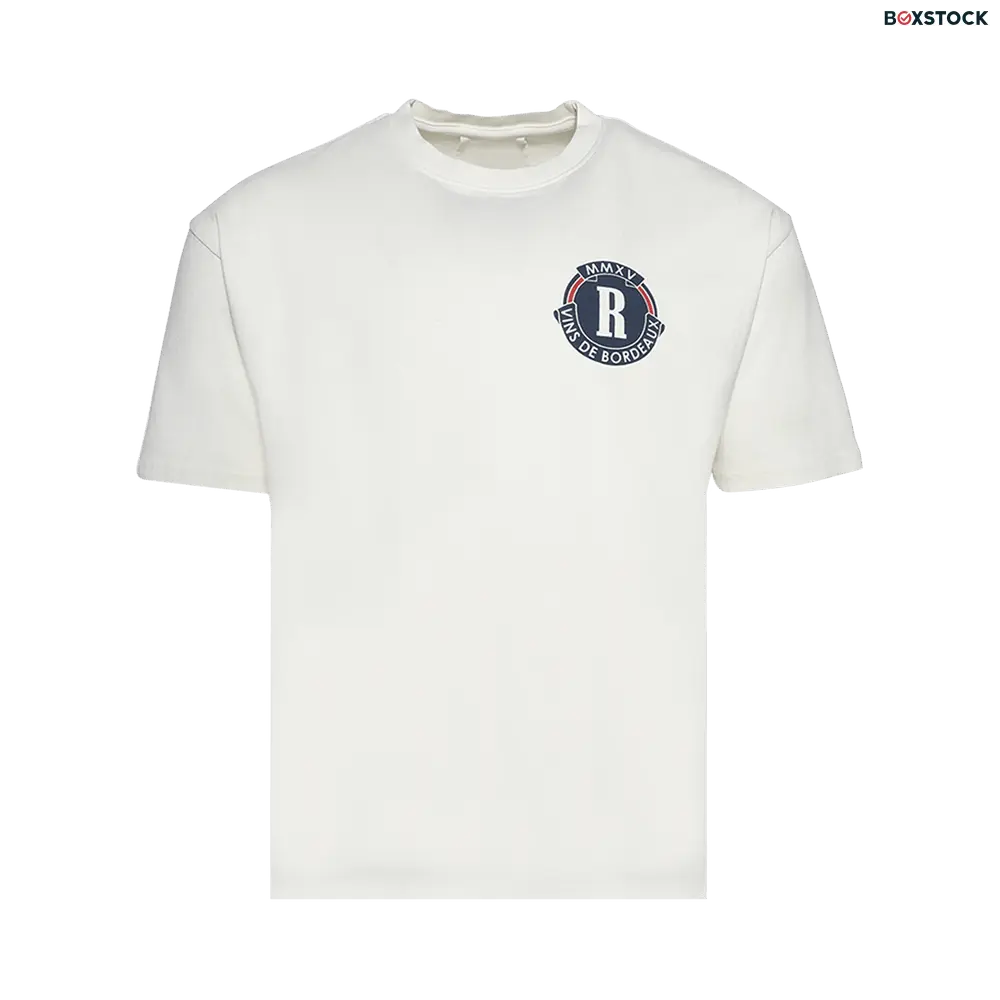 Rhude Bordeaux Wine Tee 'Vintage White' Fall/Winter 2024