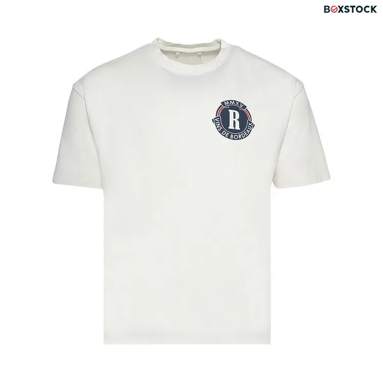 Rhude Bordeaux Wine Tee 'Vintage White' Fall/Winter 2024