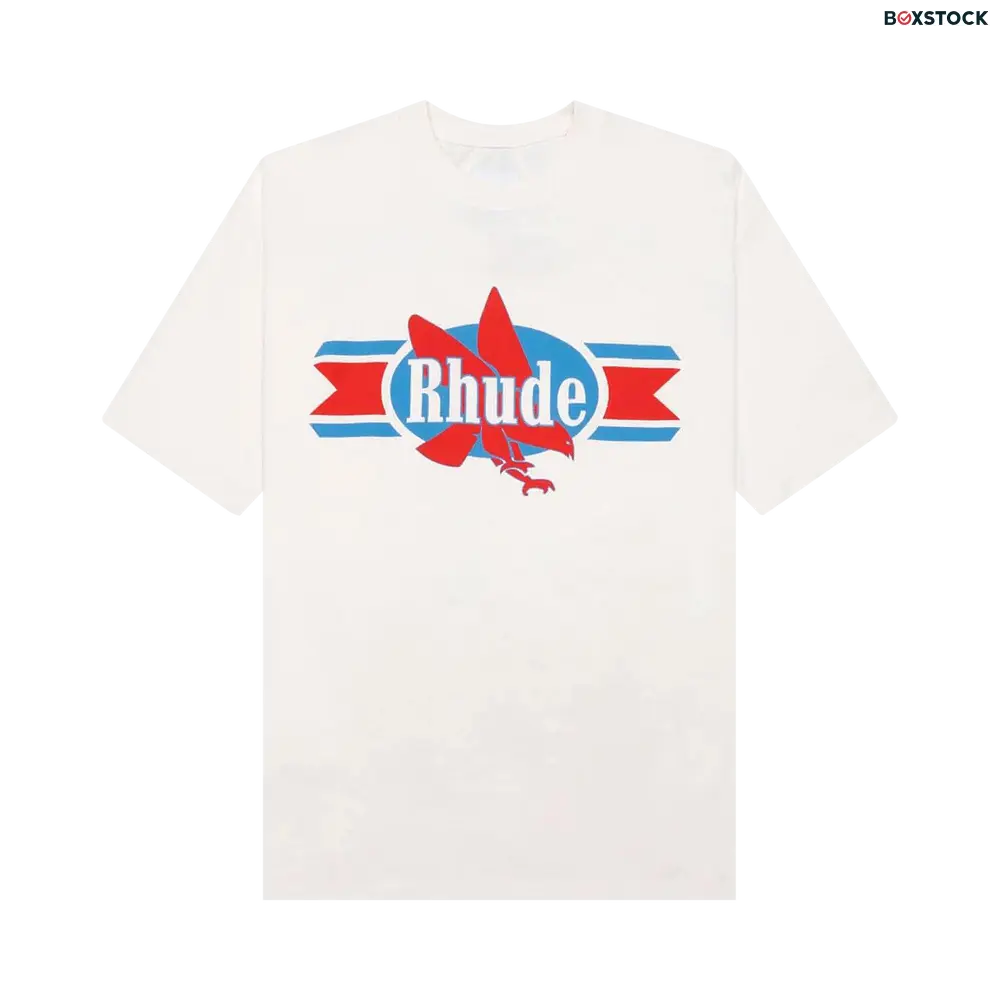 Rhude Chevron Eagle Tee 'Vintage White' Spring/Summer 2024