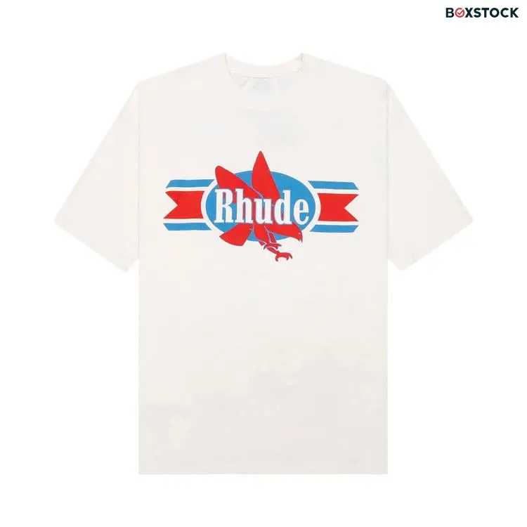 Rhude Chevron Eagle Tee 'Vintage White' Spring/Summer 2024