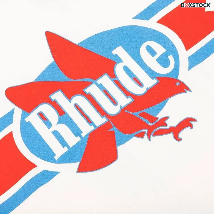 Rhude Chevron Eagle Tee 'Vintage White' Spring/Summer 2024