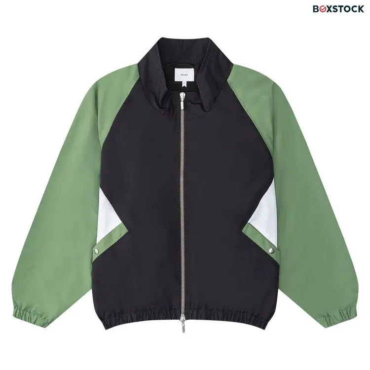 Rhude Color Block Track Jacket 'Black/Green/White' Fall/Winter 2024