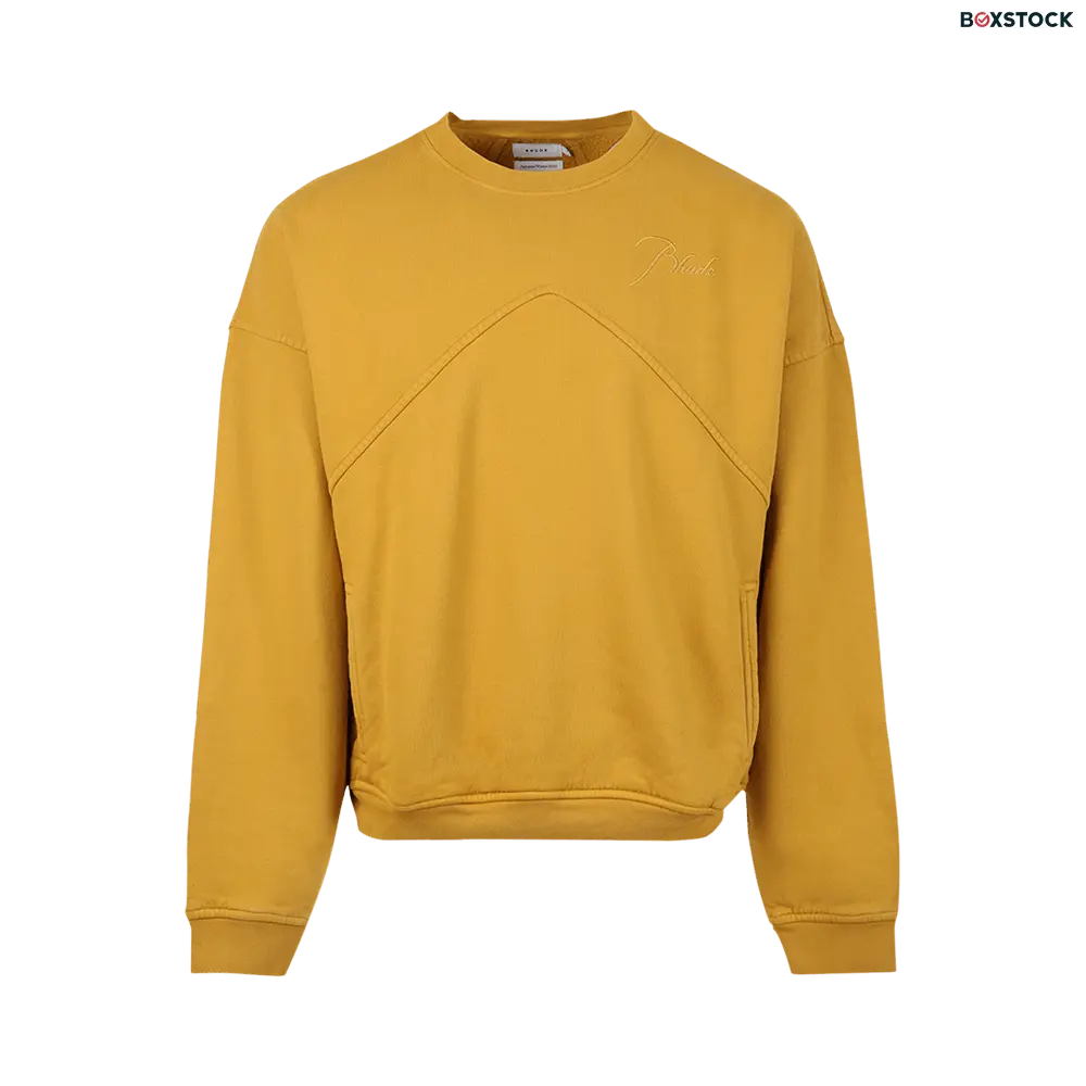 Rhude Crewneck 'Mustard' Yellow Fall/Winter 2022