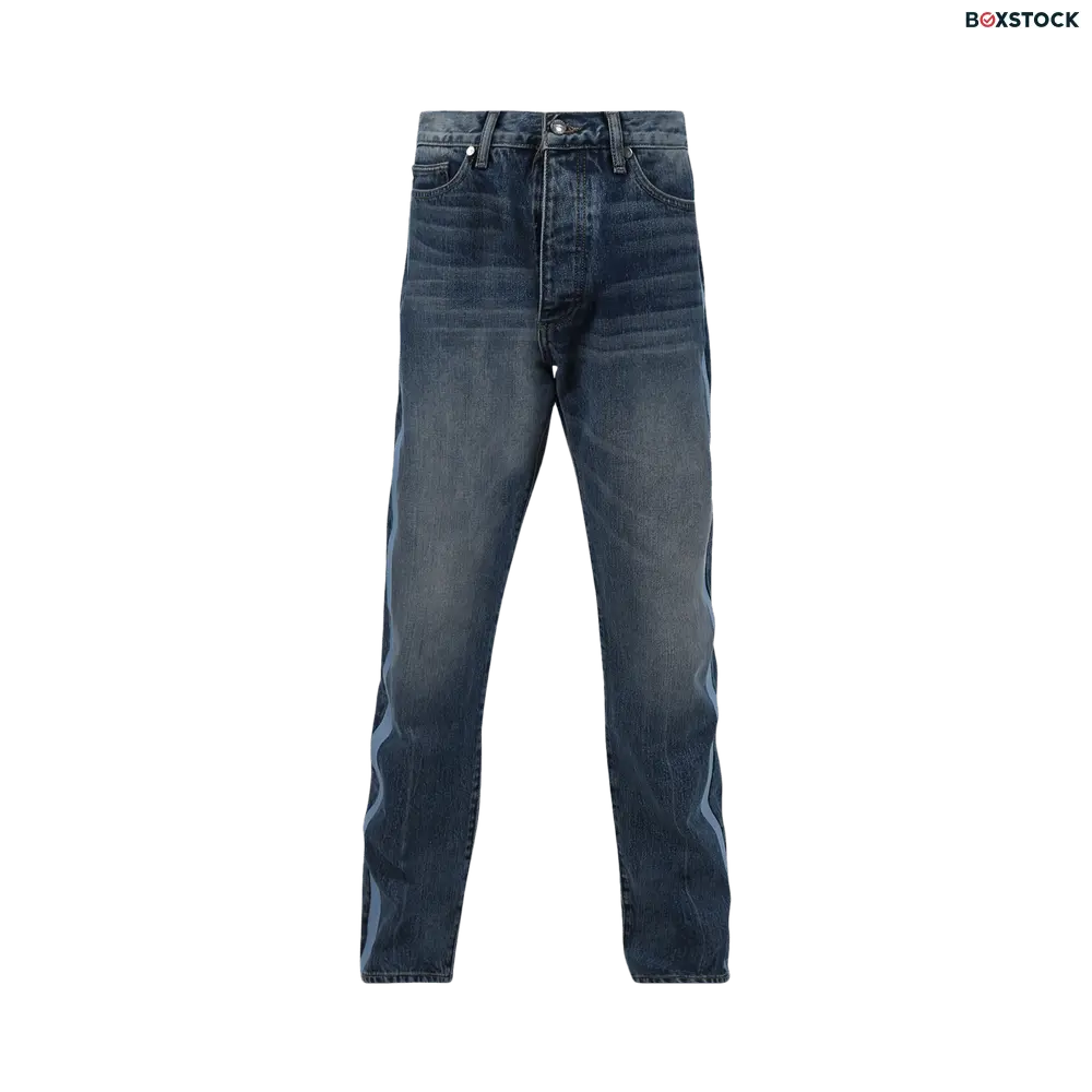 Rhude Embroider Side Stripe Denim 'Indigo' Blue Spring/Summer 2022