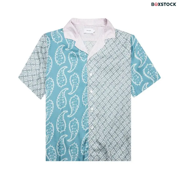 Rhude Multi Paisley Button Down 'Green/Blue' Spring/Summer 2023