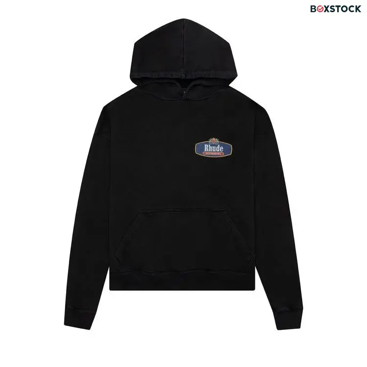 Rhude Racing Crest Hoodie 'Black' Fall/Winter 2021 FW21HO060123720372