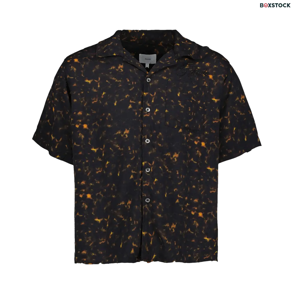 Rhude Rayon Tortoise Shirt 'Black/Multicolor' Fall/Winter 2023