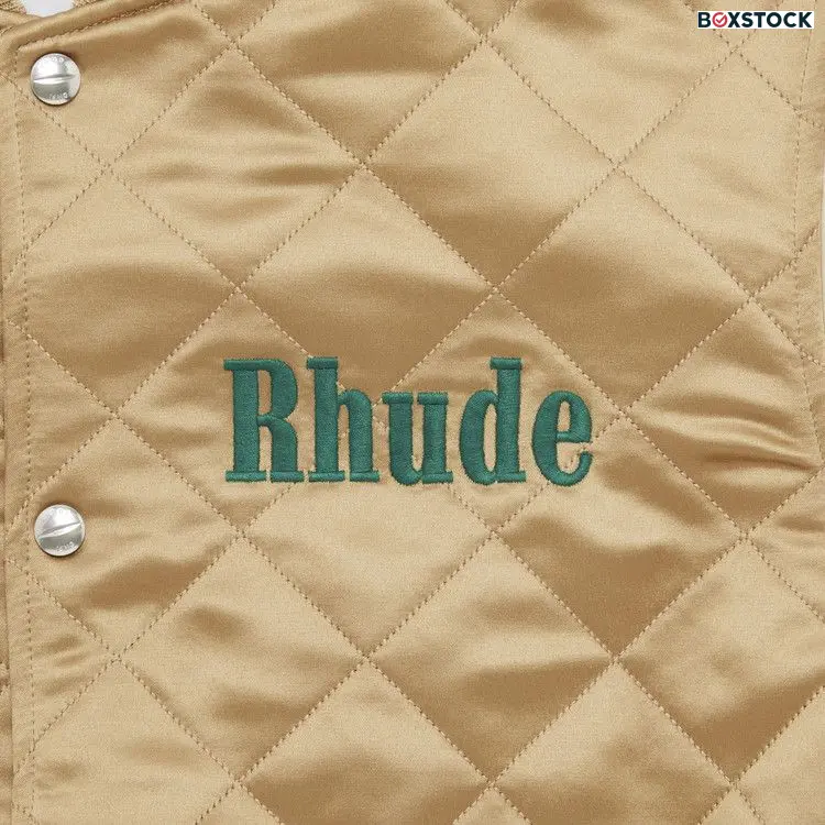 Rhude St. Barths Bomber Jacket 'White/Tan' Spring/Summer 2023