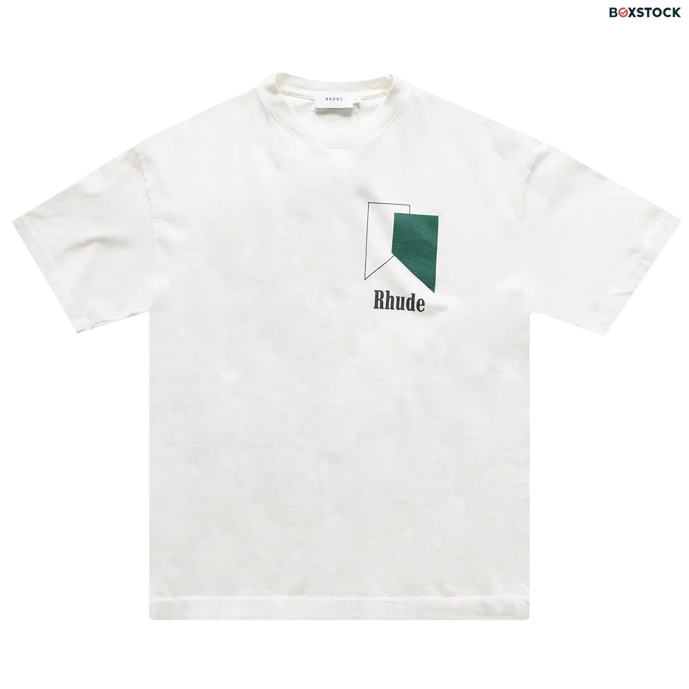 Rhude Track Logo Tee 'Vintage White' Spring/Summer 2022