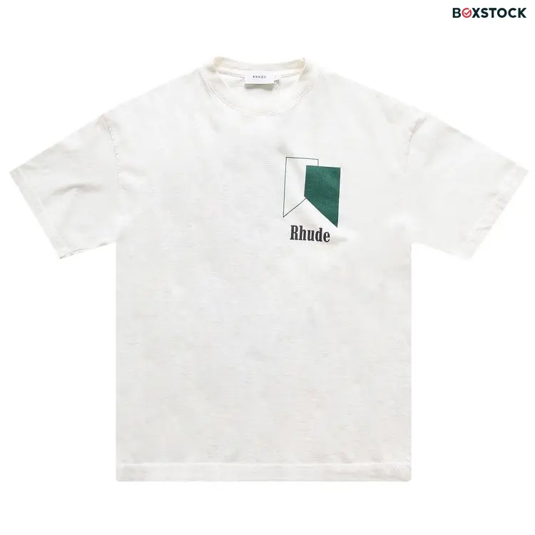 Rhude Track Logo Tee 'Vintage White' Spring/Summer 2022