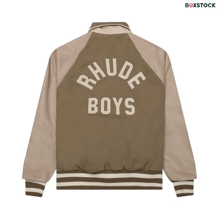 Rhude Twill Boys Bomber 'Beige' Tan Spring/Summer 2023