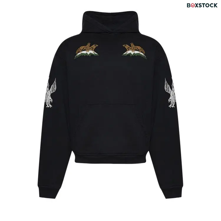 Rhude Woodland Hills Ski Hoodie 'Vintage Black' Fall/Winter 2024
