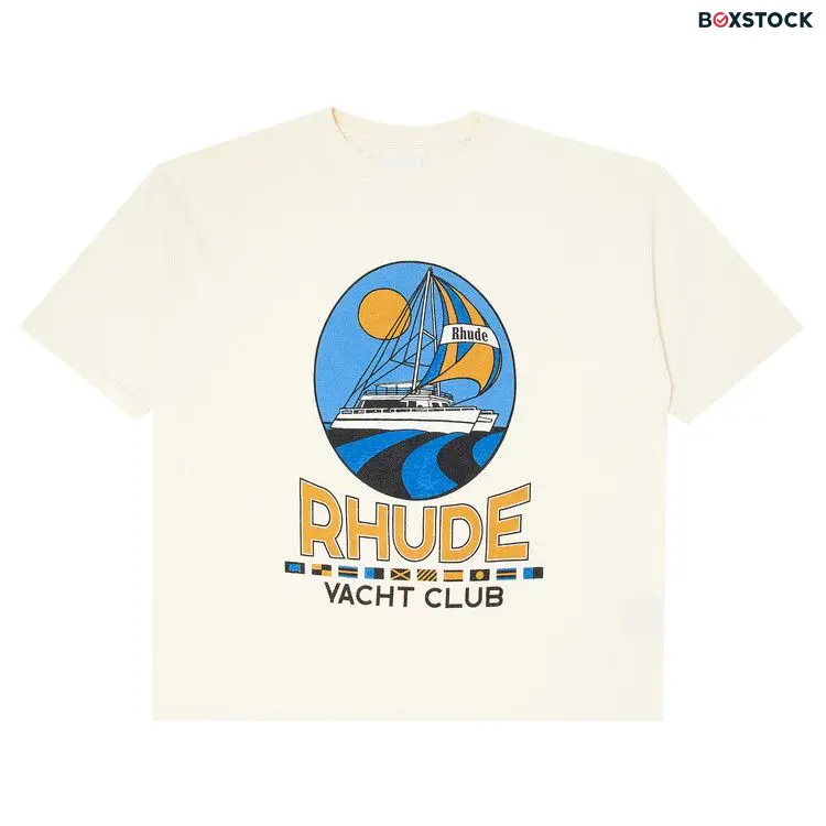 Rhude Yacht Club Tee 'Vintage White' Spring/Summer 2024