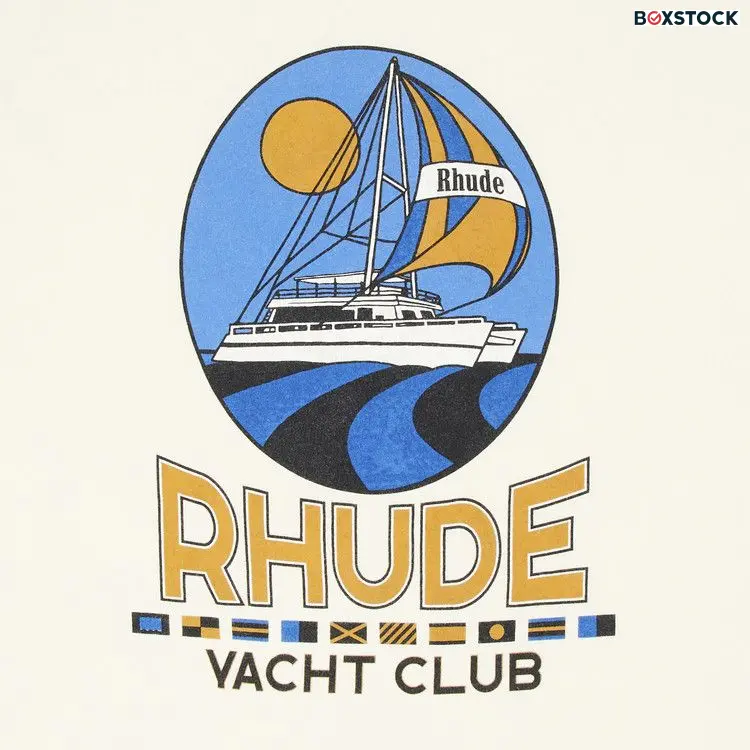 Rhude Yacht Club Tee 'Vintage White' Spring/Summer 2024