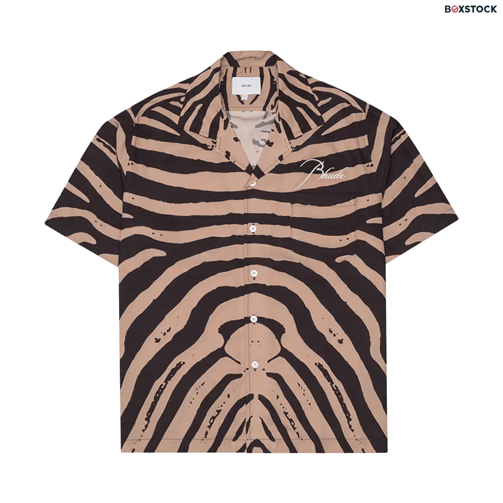 Rhude Zebra Silk Shirt...