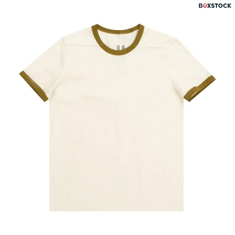 Rick Owens Banded Short-Sleeve T-Shirt 'Natural' Cream