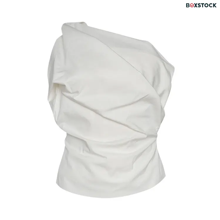 Rick Owens Bustier Top 'Milk' White Spring/Summer 2023
