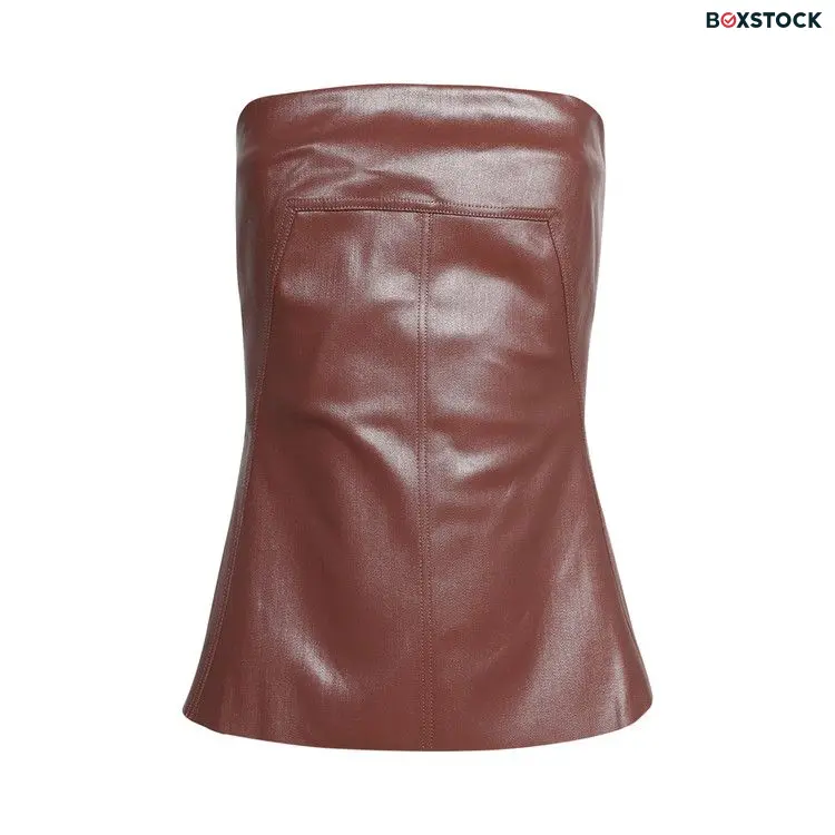 Rick Owens Bustier Top 'Throat' Red Fall/Winter 2024
