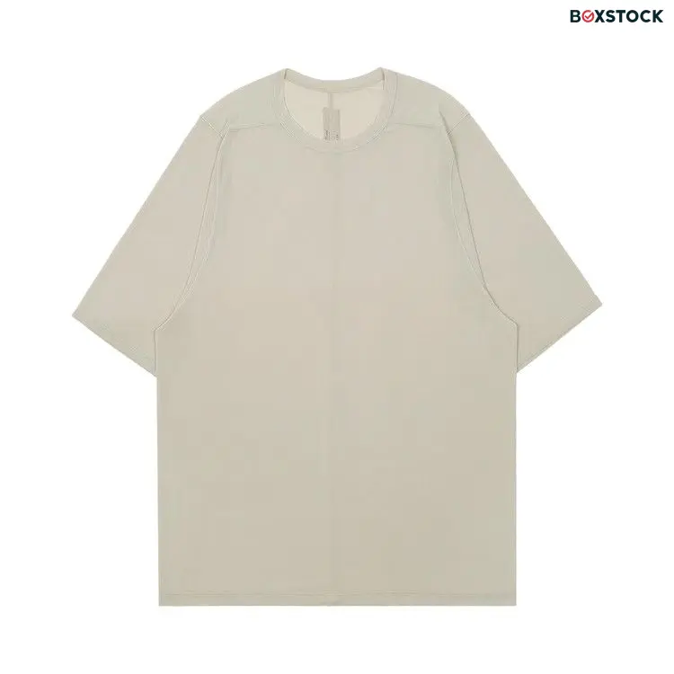 Rick Owens Crewneck Short-Sleeve T-Shirt 'Pearl' Grey Fall/Winter 2024