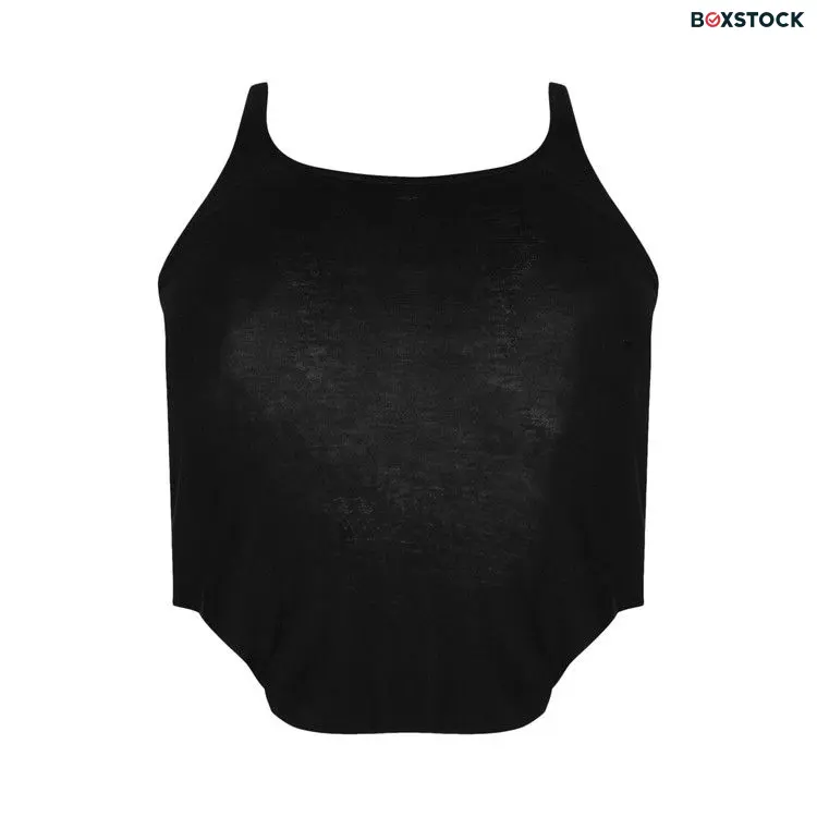 Rick Owens DRKSHDW Basic Cropped Tank 'Black' Spring/Summer 2024
