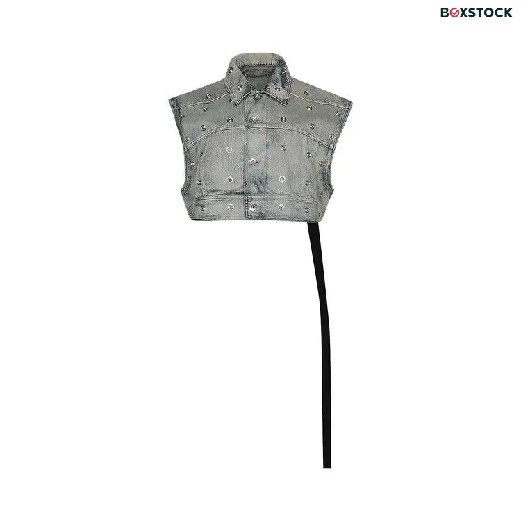 Rick Owens DRKSHDW Cropped Jacket 'Sky' Blue Spring/Summer 2024
