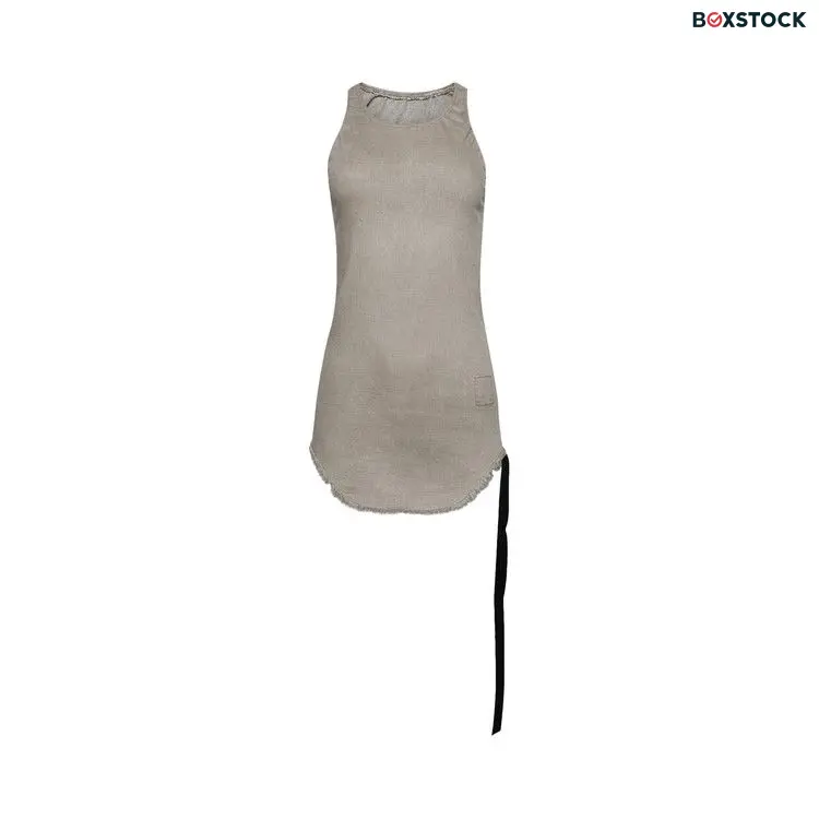 Rick Owens DRKSHDW Denim Tank 'Pearl' Grey Spring/Summer 2024