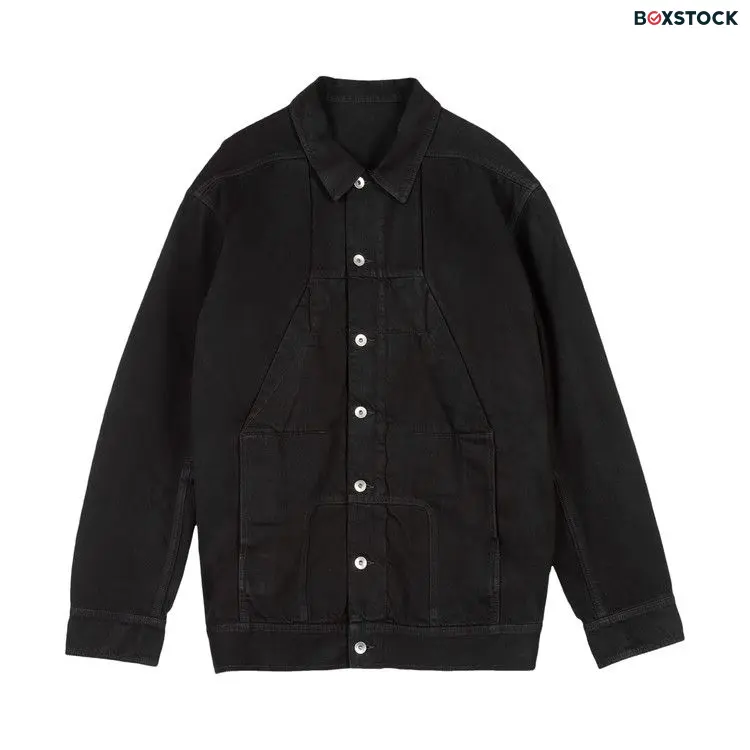 Rick Owens DRKSHDW Sphinx Jumbo Worker Jacket 'Black' Spring/Summer 2024