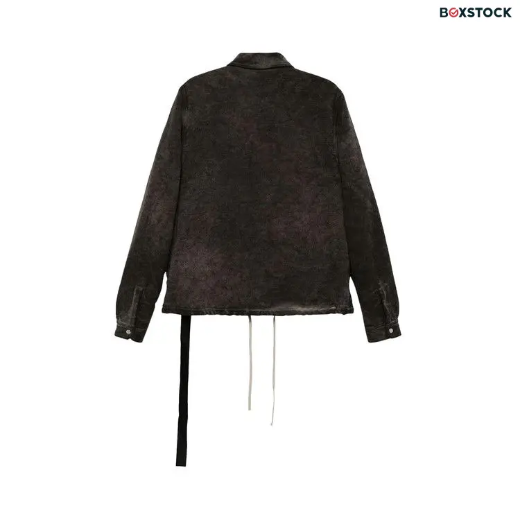 Rick Owens DRKSHDW Zip Front Jacket 'Dust' Black Fall/Winter 2024