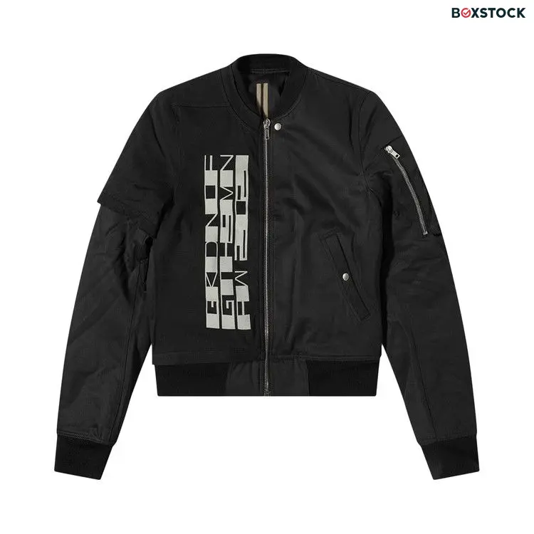 Rick Owens Woven Padded Bomber 'Black' Fall/Winter 2021